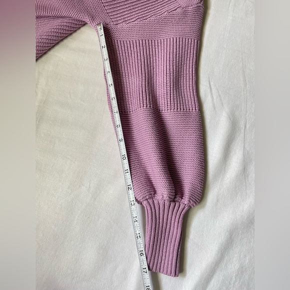 Staud Chunky knit patchwork turtleneck pullover sweater - Picture 9 of 12